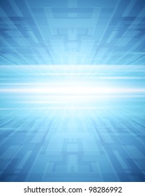 Abstract 3d virtual space vector background. Eps 10.