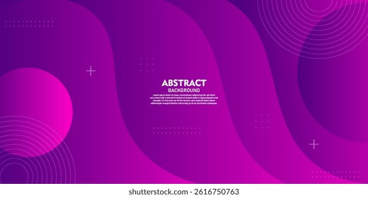Abstract 3D wave art background design with purple color for design. Vector Eps10