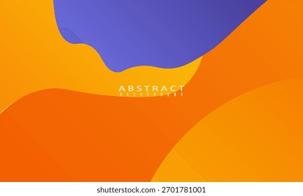 Diseño de fondo Abstractas del arte de la onda 3D con la combinación púrpura y naranja para el diseño. 