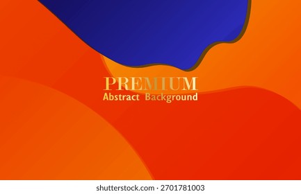 Abstrato 3D onda arte fundo design com roxo e laranja combinação para o design. Vetor Eps10