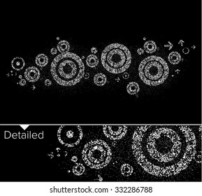 Abstract 3D Wave Circle Design, eps10 vector