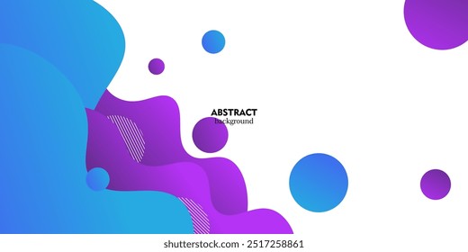 Abstrato onda 3D fluido fluido arte plano de fundo com branco azul e roxo cor combinação de fundo. Eps10