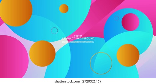 Abstrato onda 3D líquido fluido arte plano de fundo design com azul, laranja e cor rosa combinação. Vetor Eps10