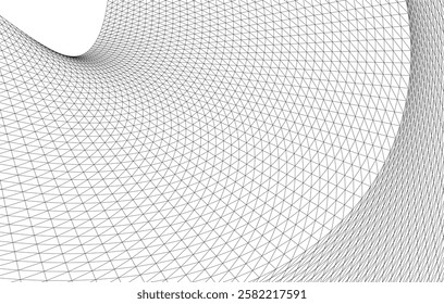 Abstract 3D Wave Mesh Backgrounds – Futuristic Digital Grid