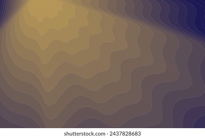 Abstract 3D wave shape background design element for banner advertising website layout