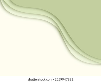 abstract 3d wavy background with paper cut style with colours pink, purple, blue, peach, green, brown, black, orange, and pastel