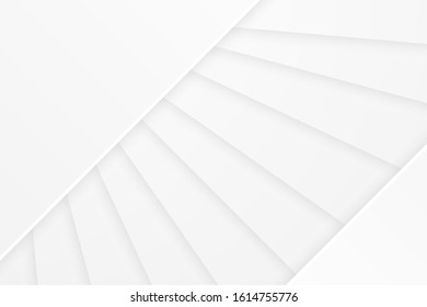 Abstract 3d white background with paper layers.	