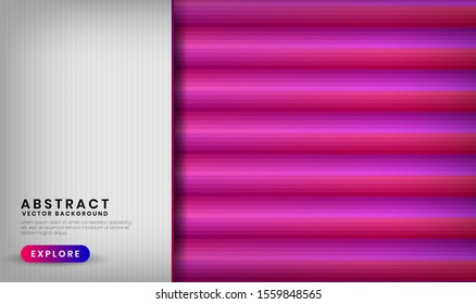 Abstract 3D white background with purple and red gradient. Modern graphic element for use element banner, poster, brochure, flyer, and landing page