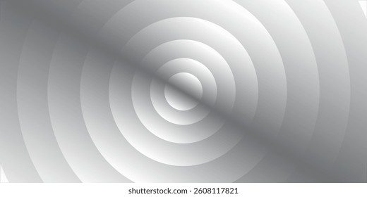 abstract 3d white circle layers background with luxury style, futuristic technology concept. vector illustration
