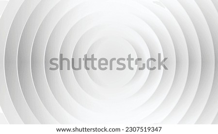 abstract 3d white circle layers background with luxury style, futuristic technology concept. vector illustration