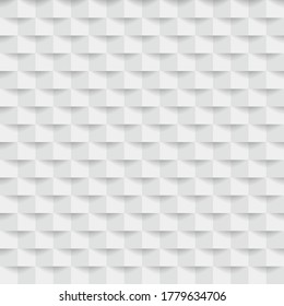 Abstract 3d white geometric background with shadow