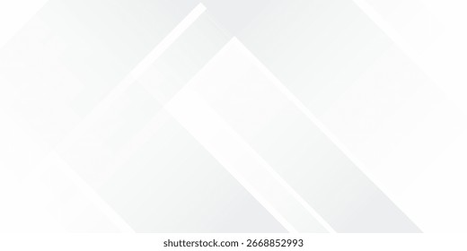 Abstract 3D white geometric abstract background overlap layer on bright simple modern abstract design
