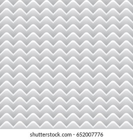 Abstract 3d white geometric background. White seamless texture with shadow. Simple clean white background texture. 3D Vector interior wall panel pattern.