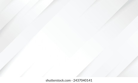 Abstract 3d white paper diagonal line and shadow in futuristic ,technology concept, vector illustration.