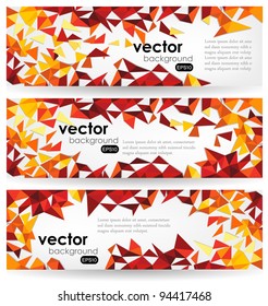Abstract 3d Wire Vector Banners