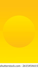 Abstract 3d yellow color circle frame design for backdrop product. Geometric background with copy space. Top view scene. Abstract blue background with circle frame. Vector EPS10