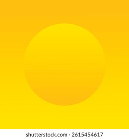 Abstract 3d yellow color circle frame design for backdrop product. Geometric background with copy space. Top view scene. Abstract blue background with circle frame. Vector EPS10