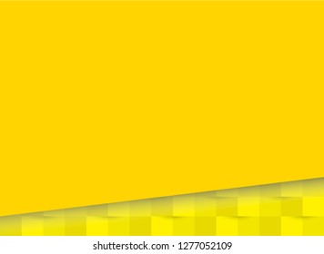 abstract 3d yellow paper texture background with blank copyspace