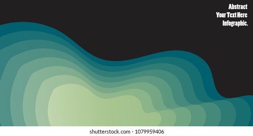 Abstract 3D Your Text Here Infographic. Wave And Curve Texture Background. Business Design Concept. For Placards, Banners, Presentations, Reports, Card And Wallpaper.Vector Illustration. Eps 10.
