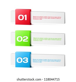 Abstract 3-dimensional Vector Progress background / product choice or versions.