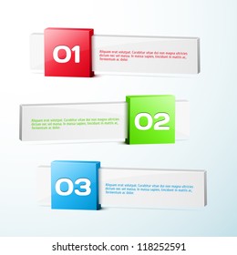 Abstract 3-dimensional Vector Progress background / product choice or versions.