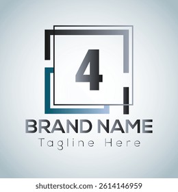 Abstract 4 letter modern initial logo design	
