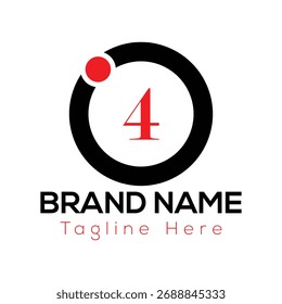 Abstract 4 letter modern initial logo design	
