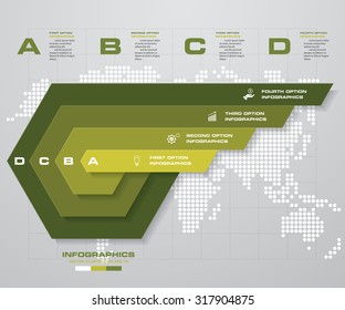 Abstract 4 steps business presentation template. Design clean number banners template/graphic or website layout. Vector.