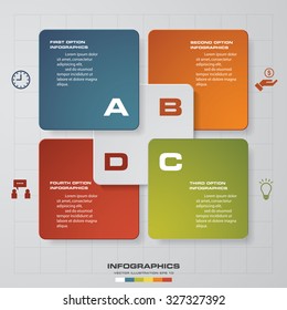 Abstract 4 steps business presentation template. Design clean number banners template/graphic or website layout. Vector.