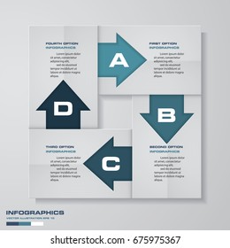 Abstract 4 steps infographics elements.Vector illustration.EPS10.