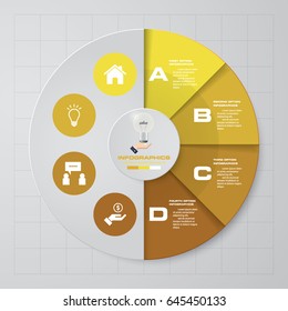 Abstract 4 steps infographis elements.Vector illustration. EPS10.