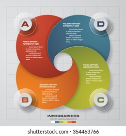 abstract 4 steps template with free space for your sample text&data. EPS10