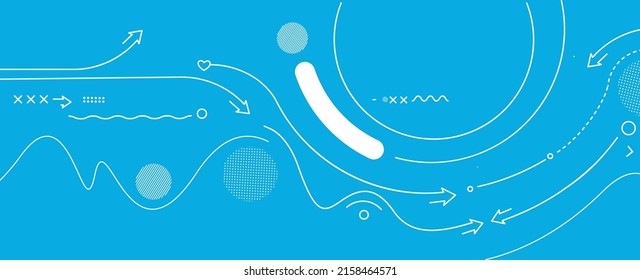 Abstract 4K background, thin line design with modern illustration circular light blue design EPS 10