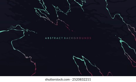 Abstract 4K gradient wallpaper design. Green and red line design. EPS 10 vector art. 