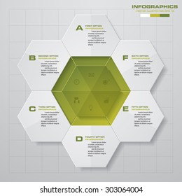 Abstract 5 steps infographics elements.Vector illustration.