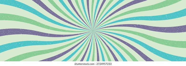 Abstraktes 70er-Jahre-Sternbild Swirl Retro-Hintergrund mit Vintage-Grunge-Textur