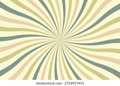 Abstract 70s padrão starburst Fundo retrô retrô retrô com textura grunge vintage