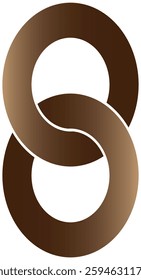 Abstract 8 logo design style illustration