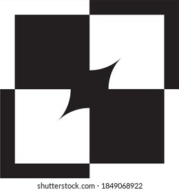 Abstract 9 Square Pattern Tile Concept