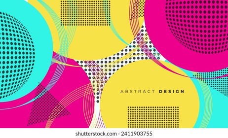 abstract 90's style background design