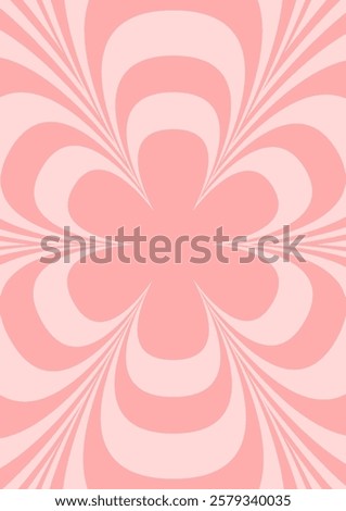 Abstract 90s Y2K background with daisy pattern. Groovy flower in retro colors. Trendy twisted funky vector texture in abstract y2k style. Vector graphic for posters and art prints