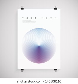 Abstract A4 / A3 poster template design with your text Eps 10 vector illustration