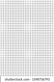 Abstract A4 black geometric template background. Vector dot abstract design. Dot size are 15 and 20 pixels.