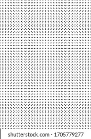 Abstract A4 black geometric template background. Vector dot abstract design. Dot size are 15 and 20 pixels.
