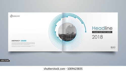 Abstract a4 brochure cover design. Black text frame surface. Urban city view font. Title sheet model set. Modern vector front page. Firm banner texture. Blue circle figure icon. Round ad flyer fiber