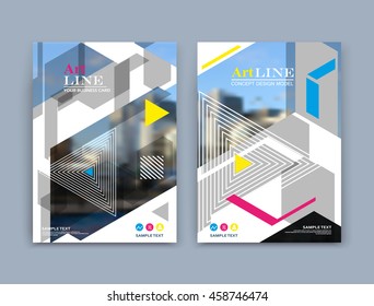 Abstract a4 brochure cover design. 
