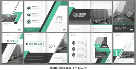 Abstract a4 brochure cover design. Template for banner frame, strategic info, title sheet model set, flyer or ad text font. Modern vector front page art with urban city street texture. Green line icon