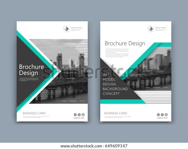 Abstract Brochure Cover Design Template Stock Vector Royalty Free
