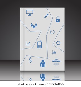 Abstract  A4  brochure flyer background eps10 vector illustration 5