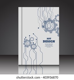 Abstract  A4  brochure flyer background eps10 vector illustration 4